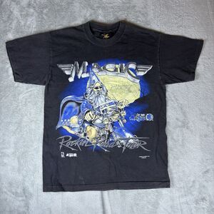 Vtg NBA Orlando Magic Wizard Motorcycle Shirt Large Rockin Road Single Stitch